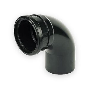 110mm Soil Push Fit Single Socket 90° Bend