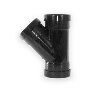 110mm Soil Push Fit Triple Socket 45° Tee