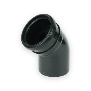 110mm Soil Push Single Socket 45° Bend