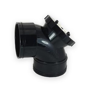 110mm Soil Solvent 90° Double Socket Access Bend