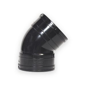 110mm Soil Solvent Weld 45° Double Socket Bend