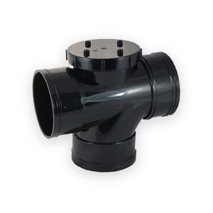 110mm Soil Solvent Weld 90° Tripe Socket Access Tee