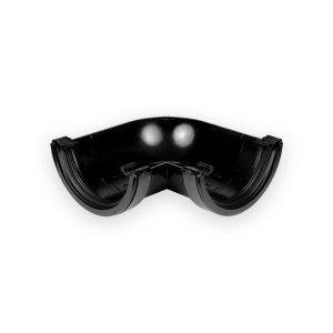 112mm Half Round Guttering 90° Angle- Black