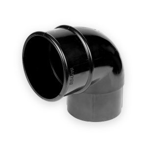 112mm Half Round Guttering Offset Bend 92.5°- Black