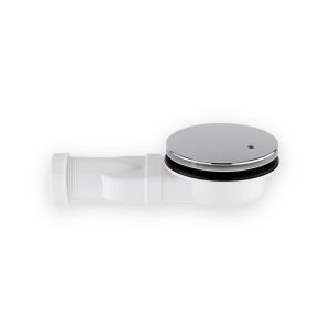 115mm Slimline Shower Waste Trap-Chrome Cover