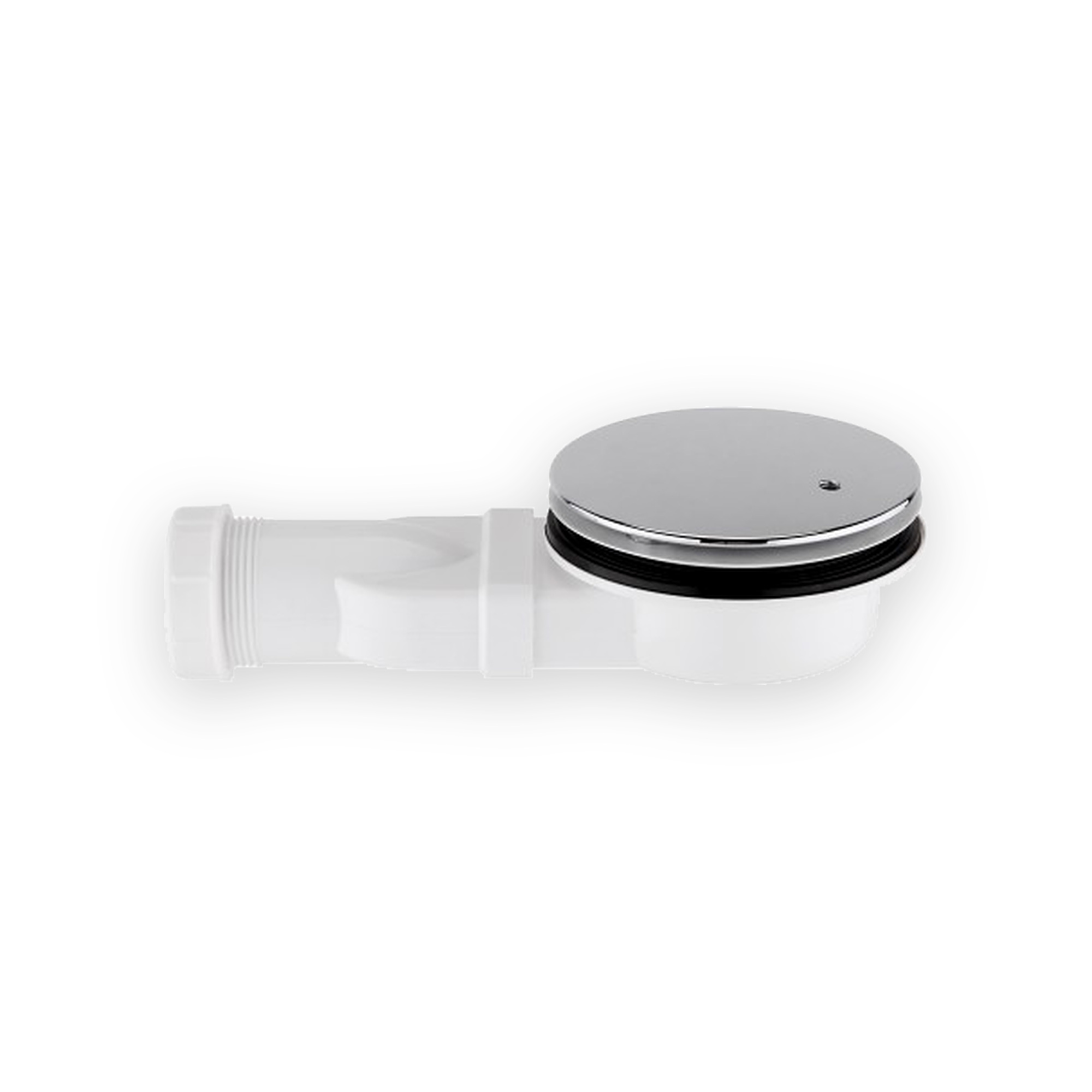 115mm-slimline-shower-waste-trap-chrome-cover-ssw04-ch 115mm Slimline Shower Waste Trap-Chrome Cover