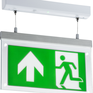 Knightsbridge 230V 2W LED Suspended Double-Sided Emergency Exit Sign