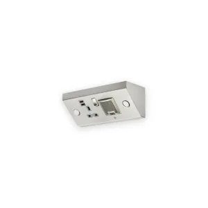 13A 1G Mounting Switched Socket With Dual USB Charger (2.4A) And 3W RMS Bluetooth Speaker
