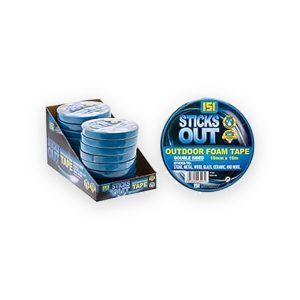 151 Sticks Out 10m Outdoor Double Sided Foam Tape Adhesive