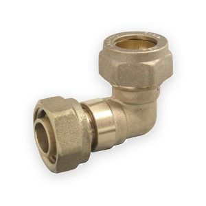15mm half inch compression bent tap connector