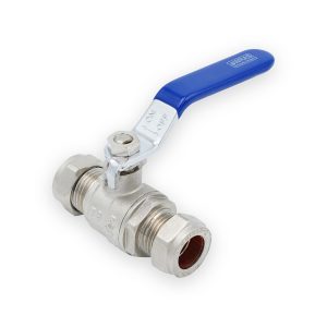 15mm X 15mm Full Bore Lever Valve Blue