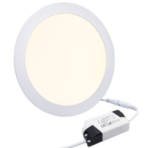 Rother 18W LED Recessed Panel Light Round