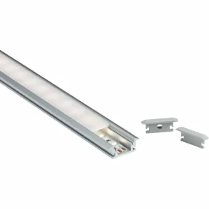 1m Aluminium Profile - Floor Recessed