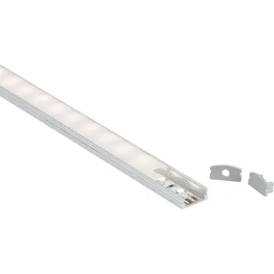 1m Aluminium Profile - Surface Mount Flat