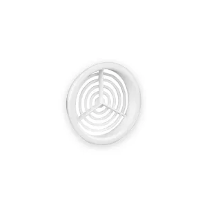 22385 75mm White PVC Circular Soffit Vent