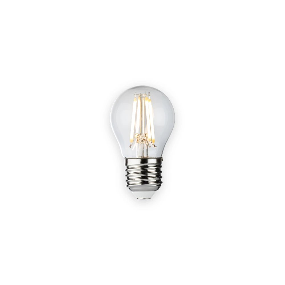 230V 4W LED ES Clear Golf Ball Filament Lamp 2700K Dimmable 230V 4W LED ES Clear Golf Ball Filament Lamp 2700K Dimmable