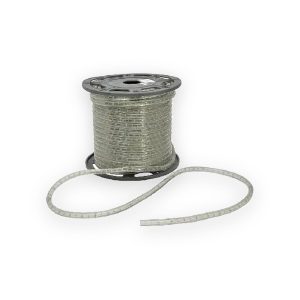 Clear 230V rope light on storage reel