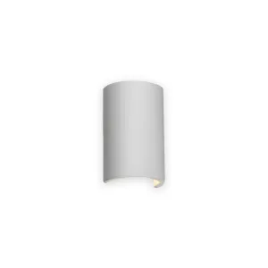 230V G9 40W Curved Up And Down Plaster Wall Light