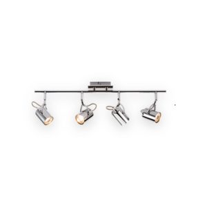 230V GU10 Quad Bar Spotlight - Chrome