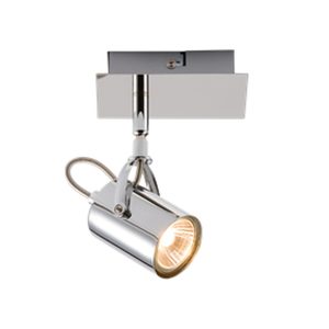 230V GU10 Single Chrome Spotlight