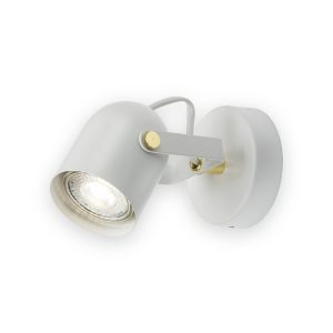 230V GU10 Single Spotlight - Matt White - CSPT1W