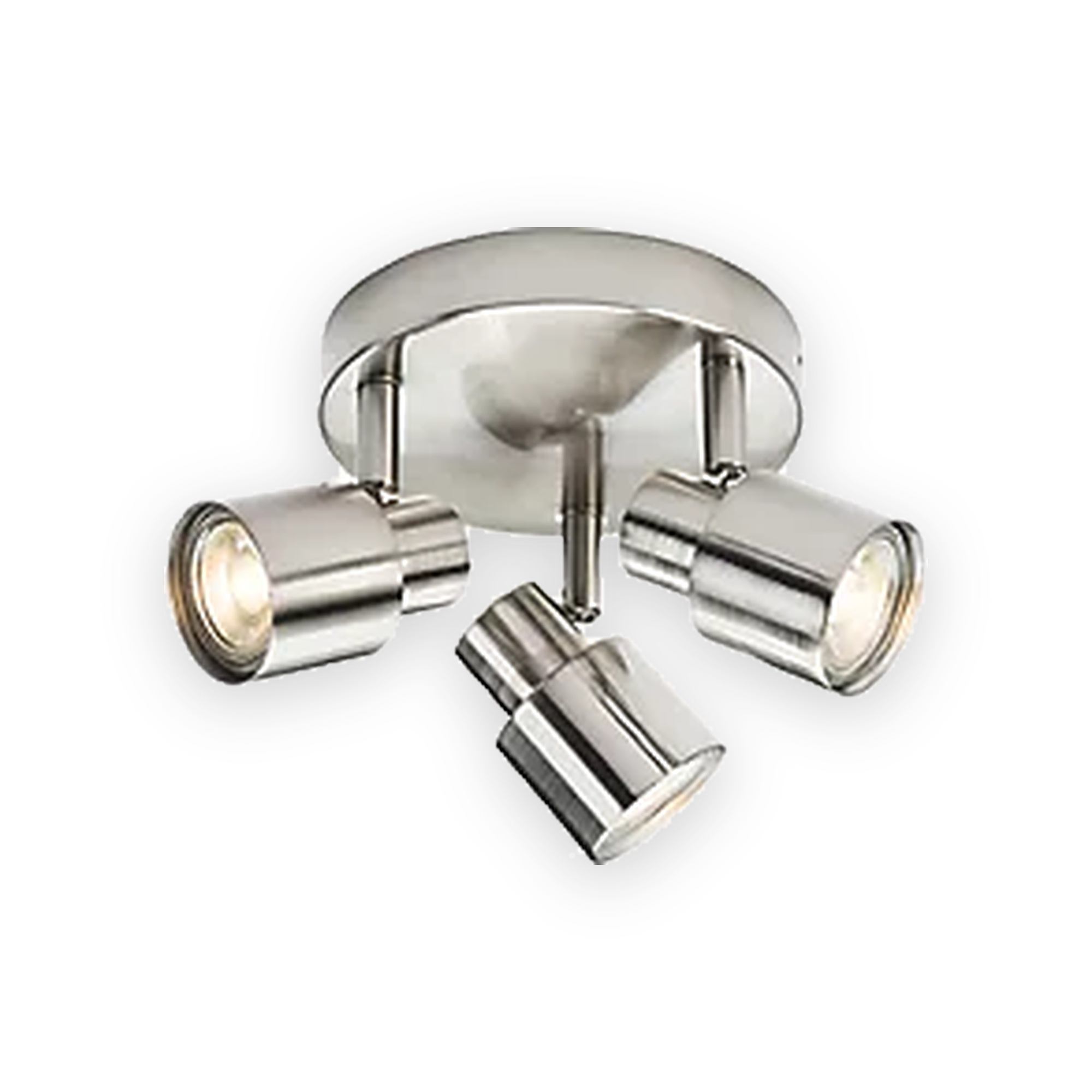 230v-gu10-triple-spotlight-brushed-chrome-csp2bc 230V GU10 Triple Spotlight - Brushed Chrome