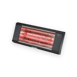 230V IP20 1.5kW Shortwave Infrared Heater - Matt Black