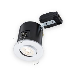 230V IP20 Tilt GU10 Fire-Rated Downlight -White
