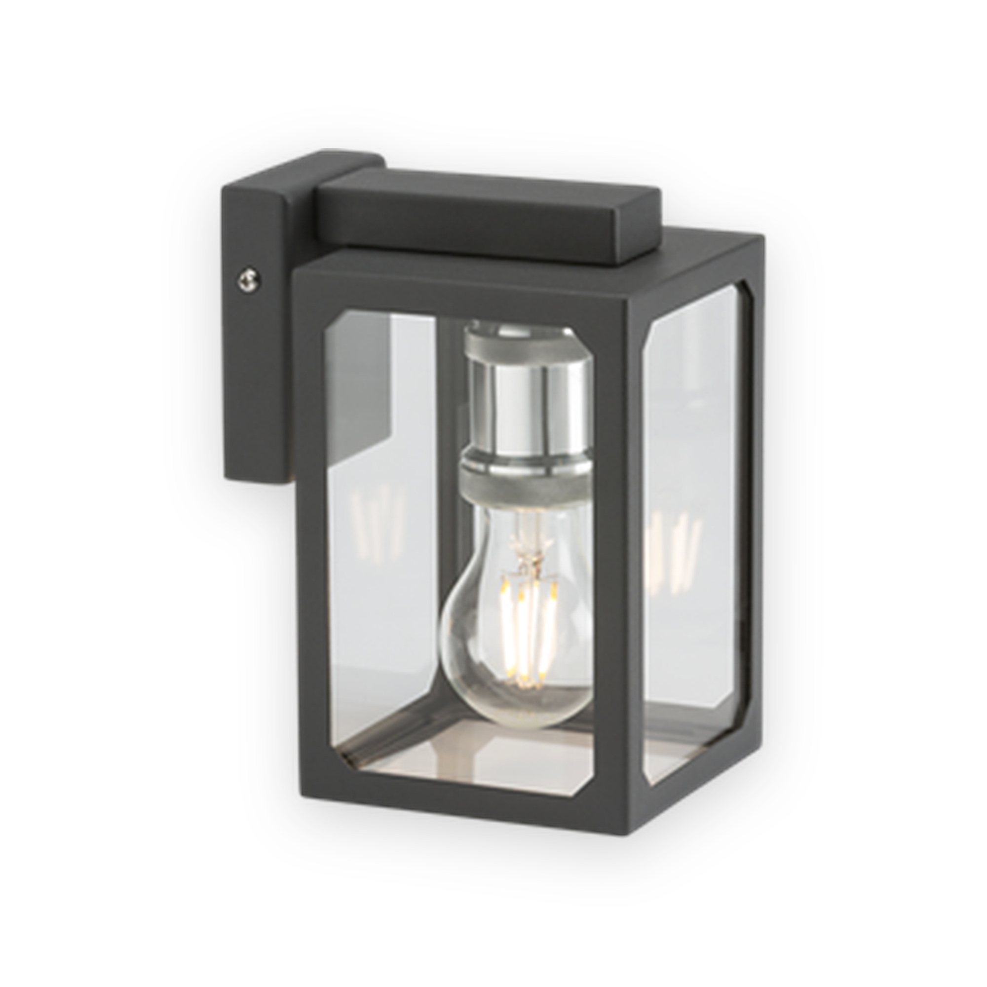 230v-ip23-e27-wall-lantern-anthracite-lantbk 230V IP23 E27 Wall Lantern - Anthracite