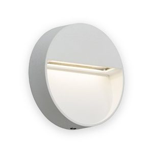 230V IP44 3W LED Round Wall/Guide Light - White
