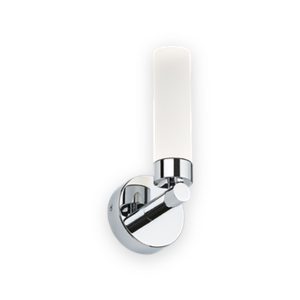 230V IP44 3W LED Wall Light Chrome