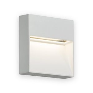 230V IP44 5W LED Square Wall /Guide Light - White