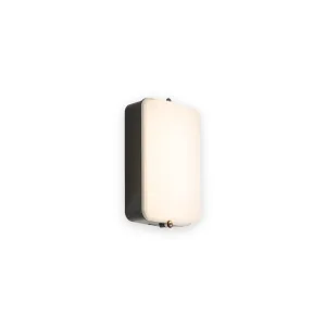 230V IP54 5W LED Security Amenity Bulkhead With Daylight Sensor - Black