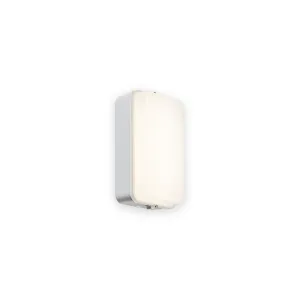 Knightsbridge AMLEDWP white IP54 5W LED security amenity bulkhead with daylight sensor