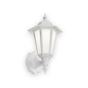 230V IP54 8W LED Wall Lantern - White
