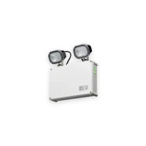 Knightsbridge EMTWINST IP65 twin LED emergency spotlight with self-test