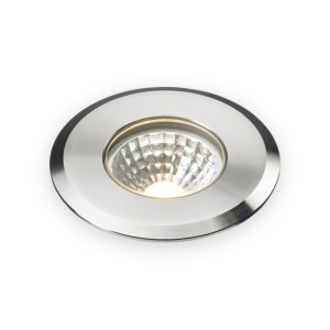 230V IP65 5W LED Stainless Steel Recessed Ground Light 3000K