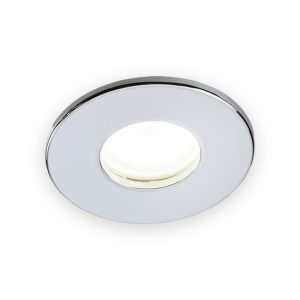 230V IP65 Fixed GU10 Fire-Rated Downlight - Chrome