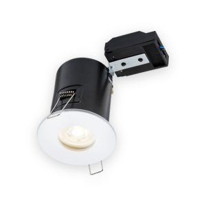 230V IP65 Fixed GU10 Fire-Rated Downlight - White