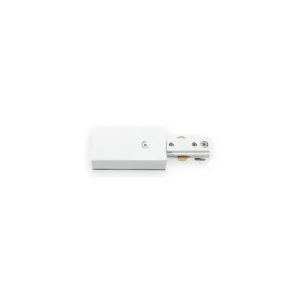230V Single Circuit Track Power Feed - White