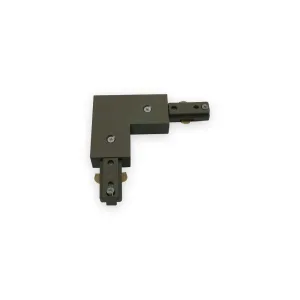 230V Track L Right Angle Connector - Satin Nickel