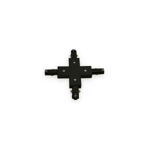 230V Track X-Connector - Black