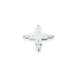 230V Track X-Connector - White