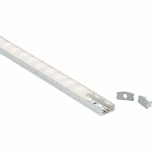 2m Aluminium Profile - Surface Mount Flat