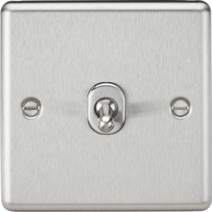 Thomas Dudley 10AX 1G Intermediate Toggle Switch - Brushed Chrome