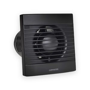 4" Extractor Fan with Timer and Humidistat - Matt Black