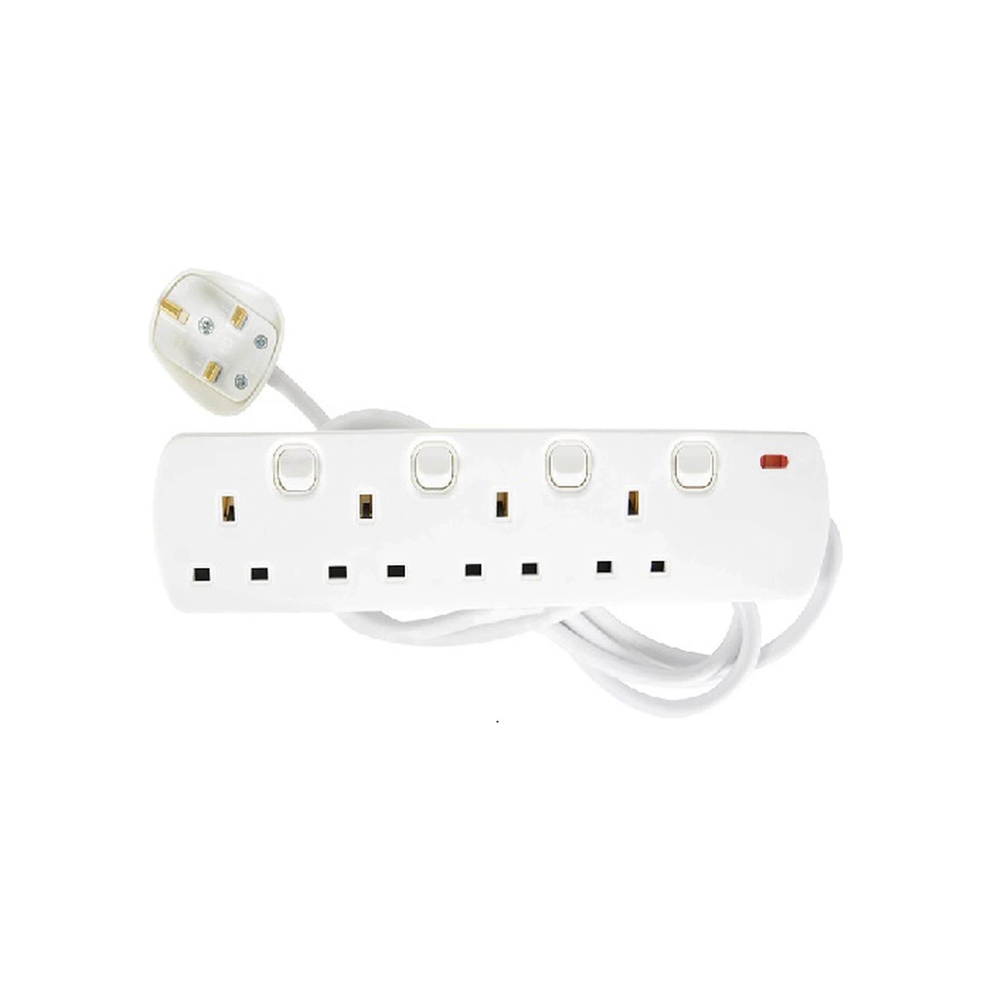 AVSL 4 Gang Switched Extension Lead 2.0m