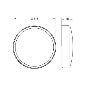 4 Wattage 3 CCT Circular LED Bulkhead