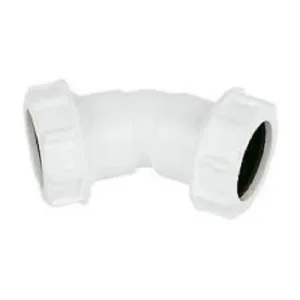 Aquaflow 32mm Multiplex 45° Swept Bend White