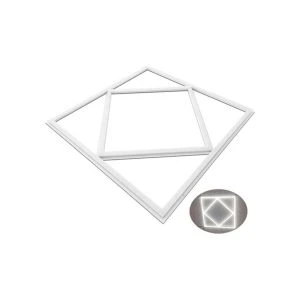 40W Double Square Borderline LED Panel 60 X 60 4000 Lumens 6000K